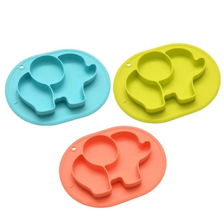 Детская силиконовая тарелка в ас-те