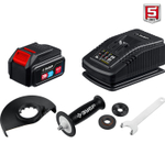 ЗУБР Т7, 20 В, 125 мм, 1 АКБ (4 А·ч), бесщеточная УШМ, сумка, Профессионал (AB-125-41)