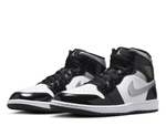 Баскетбольные кроссовки Air Jordan 1 Mid SE Black/Metallic Silver-White shoes