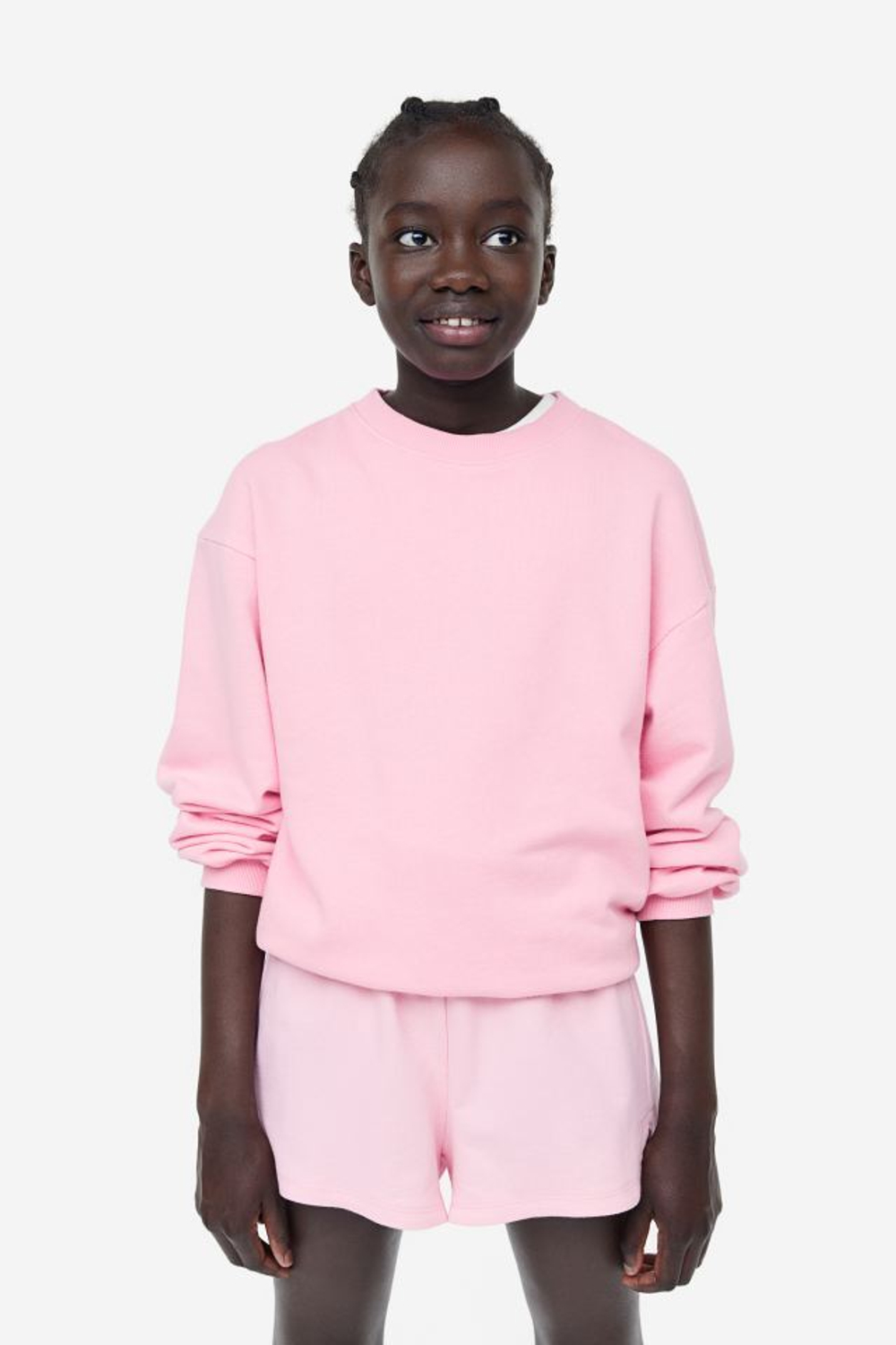 H&M Хлопковые шорты,  светло- розовый