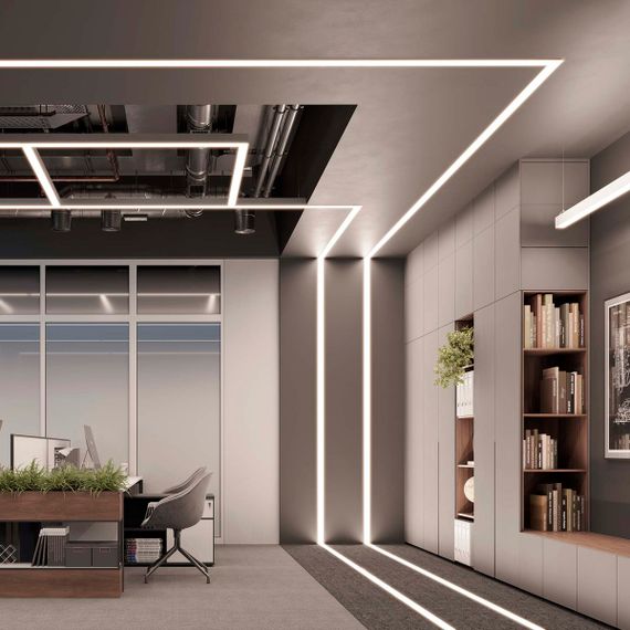 Профиль встраиваемый Arlight Floor60-H26-3000 Anod Black 046414