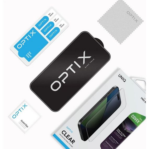 Защитное стекло Uniq OPTIX (+installer) для iPhone 17 Pro Max (IP6.9P(2025)-CLEAR) Clear