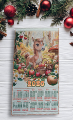 Календарь из гобелена на 2026 год Коняшка 38х72