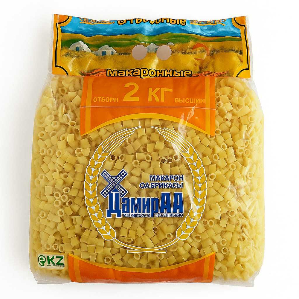 Макароны Дамир АА короткие 2 кг