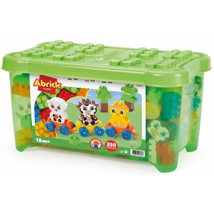 Экоигрушка Abrick - БОЛЬШОЙ набор кирпичиков 250 шт. Домашние животные 1369