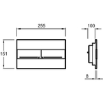 Комплект унитаза BelBagno Amanda BB051CHR+BB051SC с сиденьем Микролифт и инсталляцией Jacob Delafon E29025-NF+E4316-CP с клавишей смыва Хром