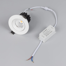 Светильник MS-ATOLL-BUILT-TURN-R94-10W Warm3000 (WH, 60 deg, 230V) (Arlight, IP54 Металл, 5 лет) 044603