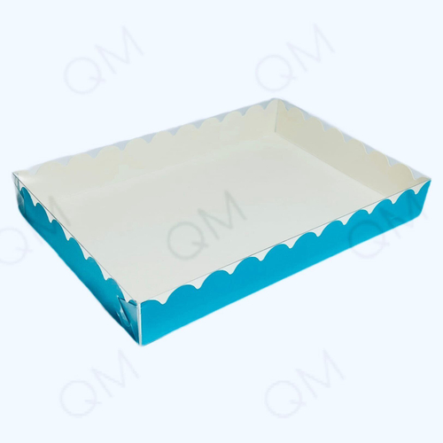 Коробка для печенья и пряников 220х150х30 мм (голубой), 50шт