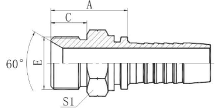 Фитинг DN 12 BSP (Ш) 1/2 POWERMASTER
