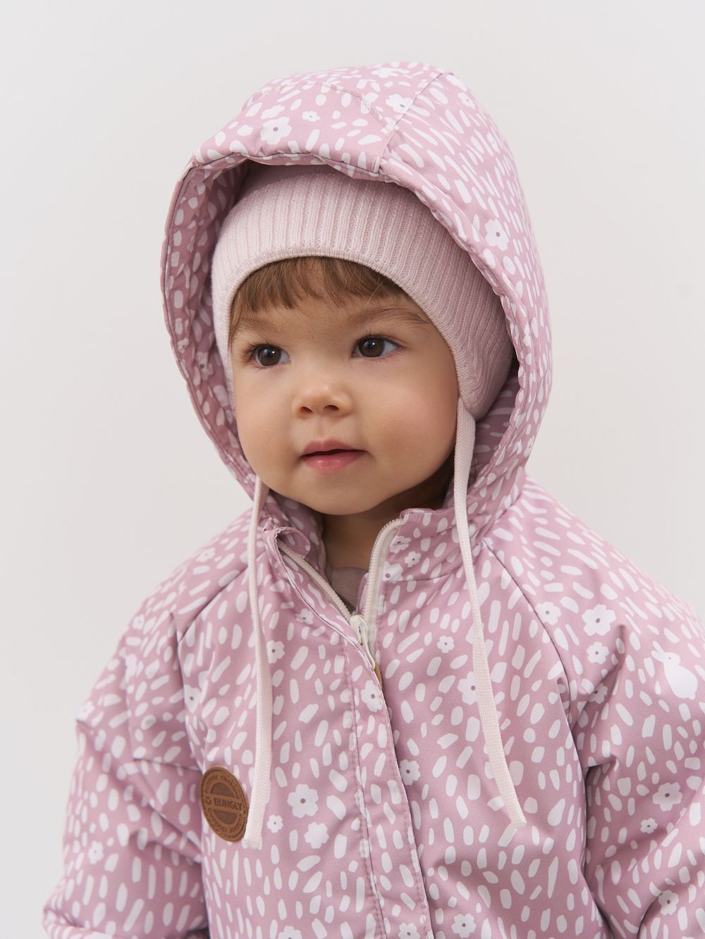 Комбинезон демисезонный мембранный "Солнечные зайчики - розовый" 0+