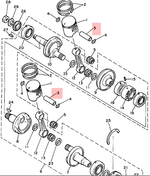 Палец поршневой Yamaha VK540, Venture/SX 500/600/700