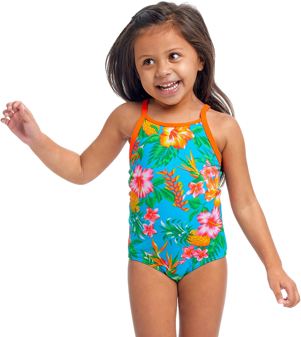 Купальник FUNKITA Toddler Girl's Blue Hawaii