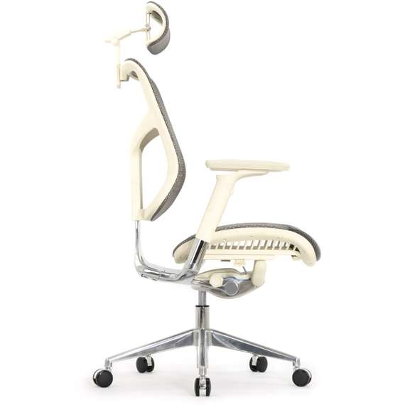 Кресло EXPERT 2 STAR HSTM 01-G (подлокотник 6D(360), подголовник 5D, сетка серая / каркас светлый)