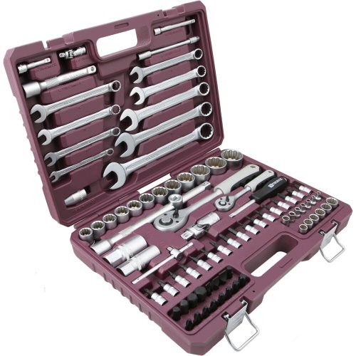 Набор инструмента универсальный THORVIK 1/4", 1/2"DR 82 предмета   TS082/12