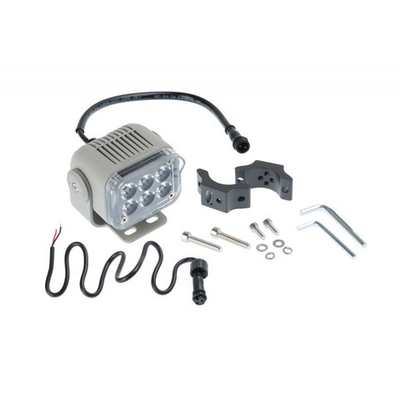 Фара NANOLED 25W, 6 LED, крепеж на рейлинг 22-36мм, серая