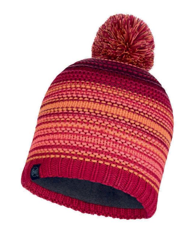 Шапка вязаная с флисом Buff Hat Knitted Polar Neper Bright Pink Фото 1