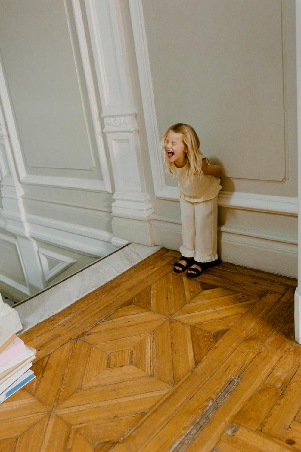 ZARA БРЮКИ-КЮЛОТЫ ИЗ ПОПЛИНА, ЦВЕТ СЛИВОЧНОГО МАСЛА