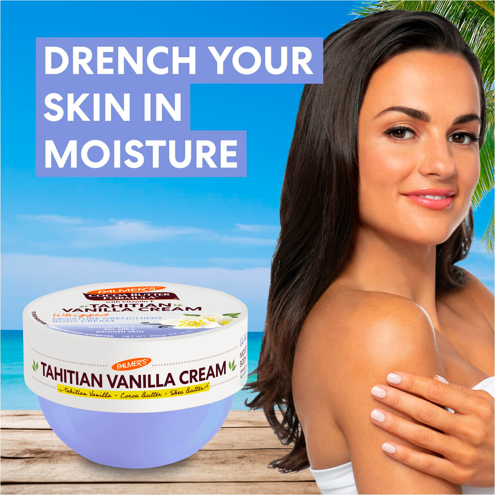 Palmer's, Cocoa Butter Formula® с витамином E, взбитый увлажняющий крем для тела, таитянская ваниль, 250 г (8,8 унции)
