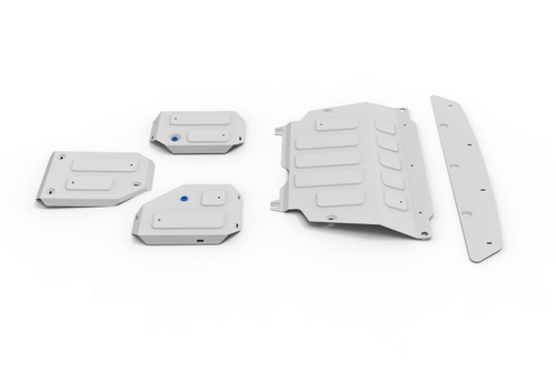 Защита картера, КПП, топливного бака и редуктора Rival для Haval Jolion 2021-н.в., алюминий 3 мм, 5 частей, с крепежом, штампованная, K333.9431.1