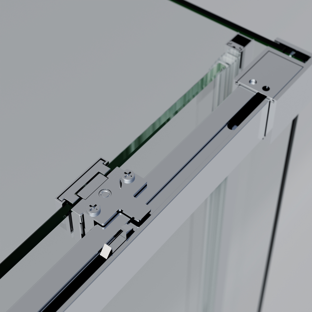 Душевой уголок Софт 2 (Soft 2) Vincea VSR-3SO29014CLG, 1400*900, брашированное золото, стекло прозрачное