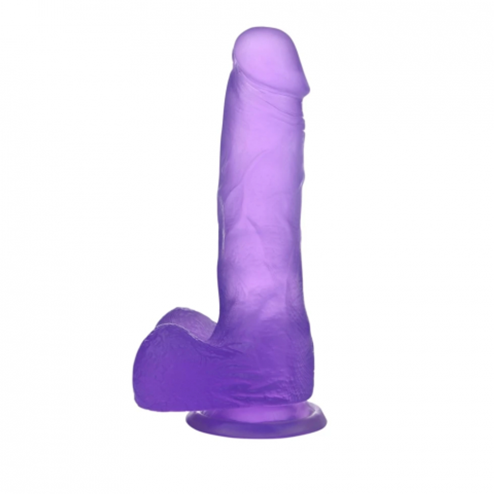 Фаллоимитатор - Crystal Dildo Medium Lovetoy (17*3.5) фиолетовый