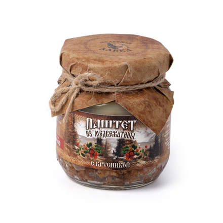 Купить Паштет из медвежатины с брусникой