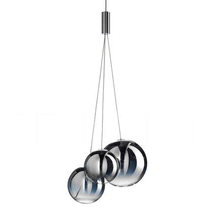 Pendant design lamp  Random by Studio Italia Design (Chrome)