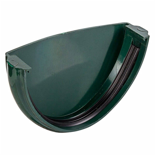 Заглушка желоба 125мм RAL6005 Зеленый Мох