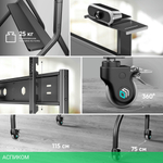 Кронштейн-стойка Onkron TS2080 черный