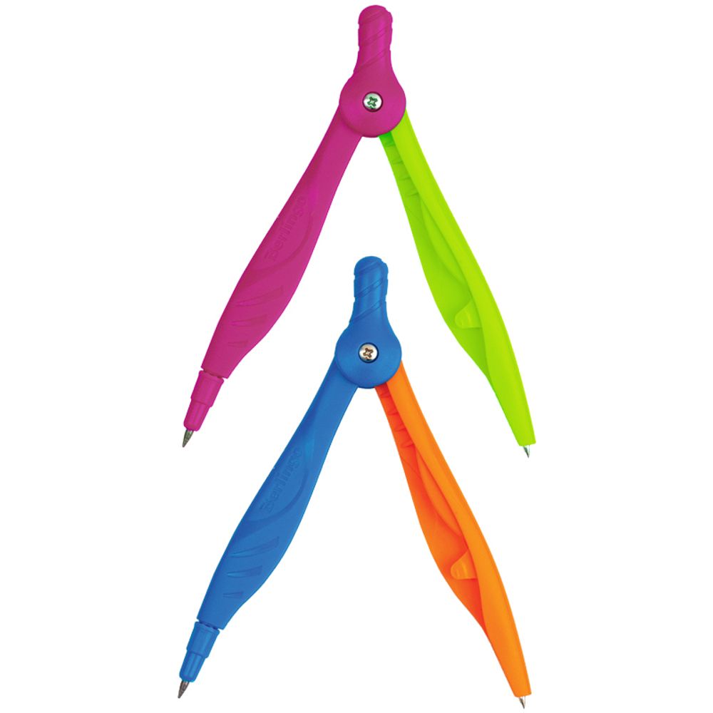 Циркуль Berlingo Supertwist пластиковый, 120мм, в блистере, в ассортименте