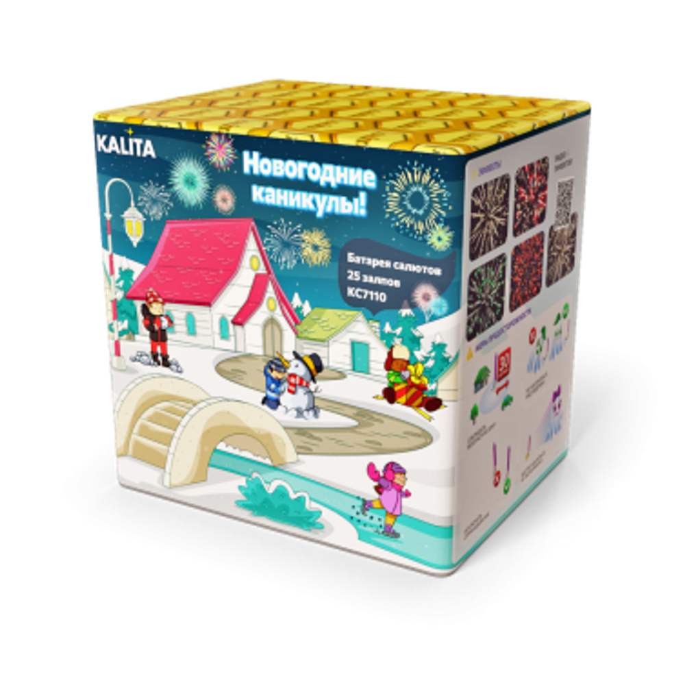 КС Батарея салютов Новогодние каникулы (1,0"x25)
