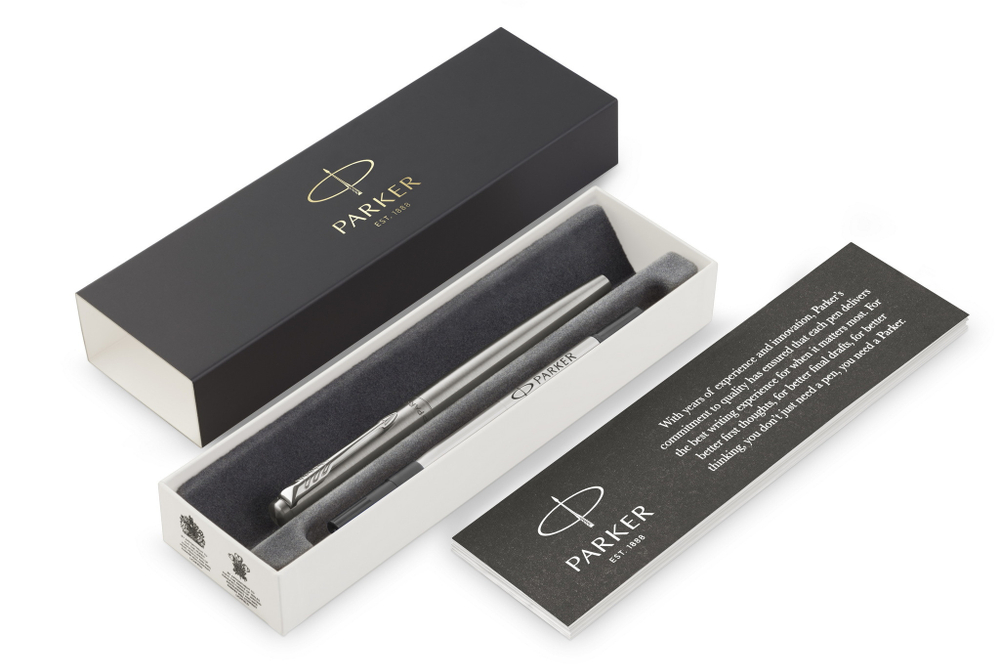 Ручка-роллер Parker (Паркер) Jotter Core T61 Stainless Steel CT M F.BLK (с гравировкой)