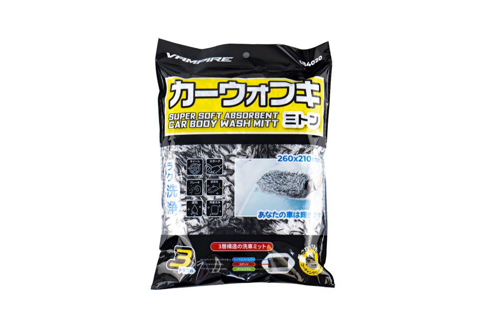 Варежка VAMPIRE ShineMitt из микрофибры для мойки кузова автомобиля