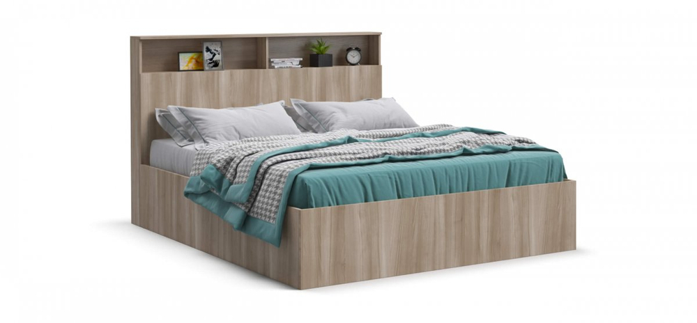 Кровать Лаки 160 без подъемного механизма сонома