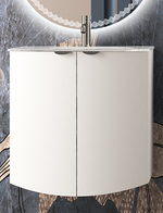 Мебель для ванной комнаты CEZARES RIALTO 104 см правосторонняя Bianco opaco 55170 + 55176