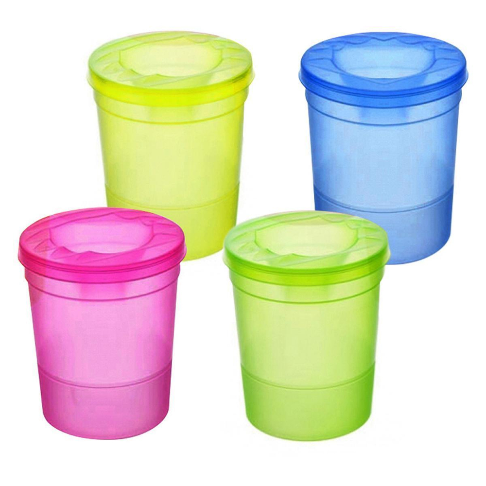 Стакан-непроливайка большой, неоновые цвета, ассорти (Гамма)