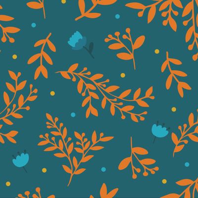 Оранжевые травы на темном