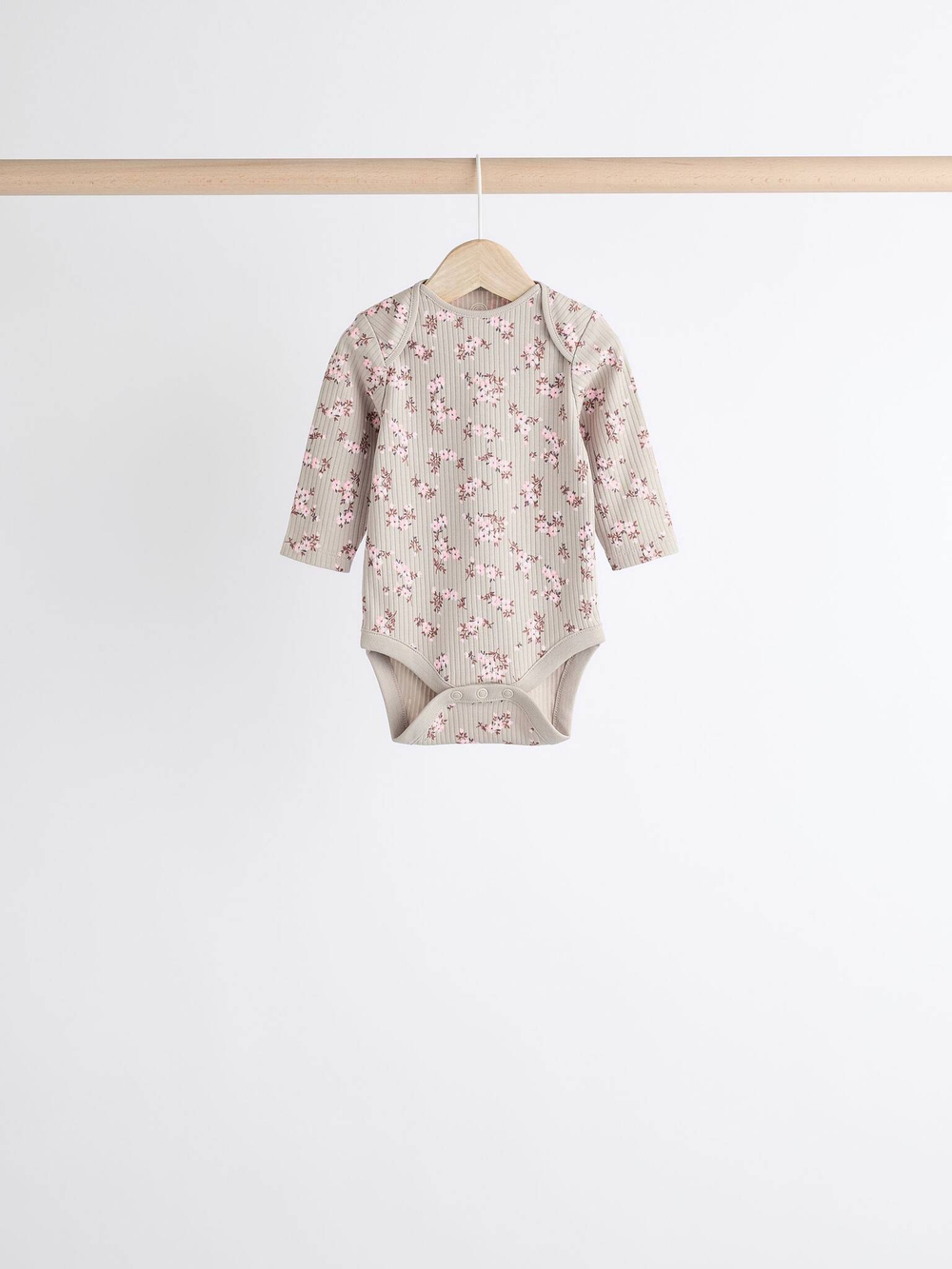 Боди с длинным рукавом для малышей Next K79-555, 5 шт., Молочный, Бежевый