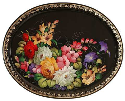 若斯托沃彩绘托盘 A26D29092522