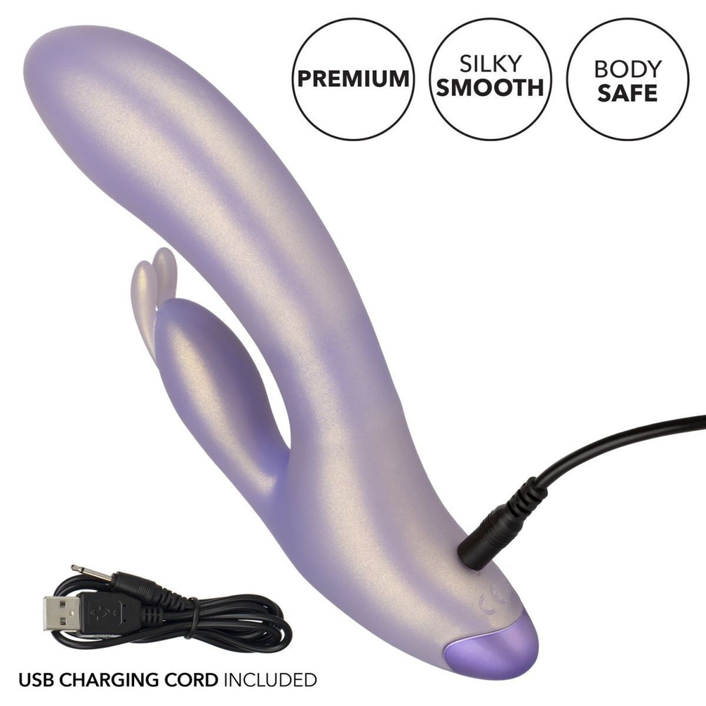 Сиреневый вибратор-кролик GBunny - 19 см. (Цвет: сиреневый)