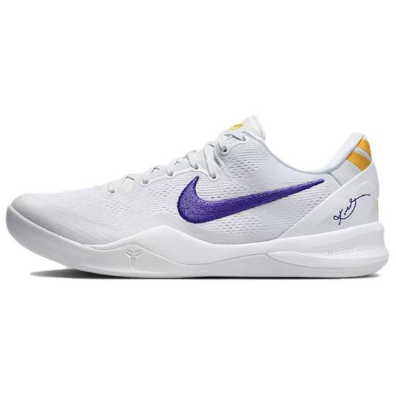 NIKE Kobe 8 Баскетбольные кроссовки Низкие Белые Унисекс