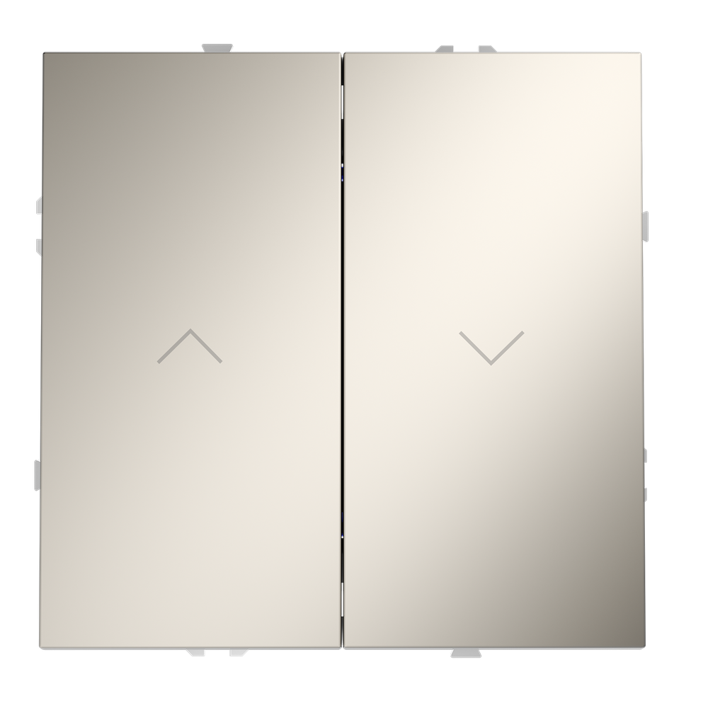 Выключатель встраиваемый VOLTUM S70 для жалюзи 10А, (кашемир)