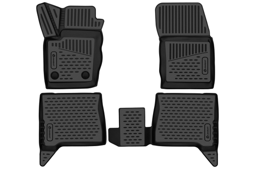 Коврики в салон для GREAT WALL Poer King Kong 2022-, Пикап, 4шт. (полиуретан) ELEMENT3DAN0403210K