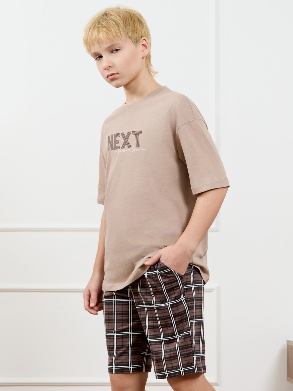 Костюм для мальчика Браун-2 Виотекс БЕЖЕВЫЙ