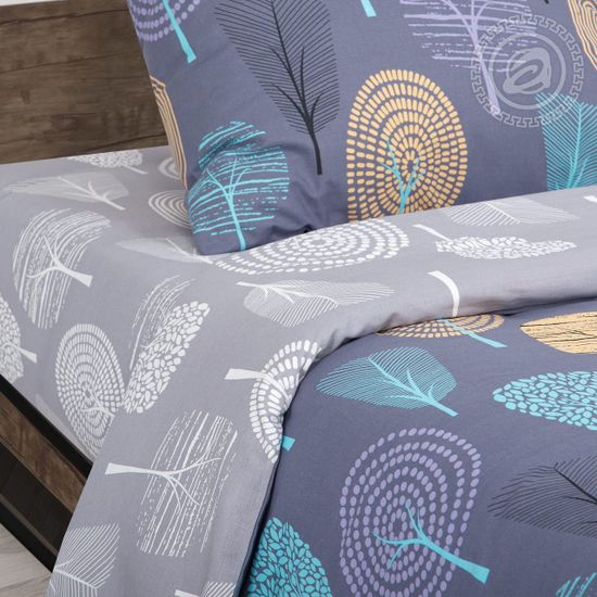 Полуторный комплект постельного белья Фэнтези бязь Премиум наволочки 70x70 см