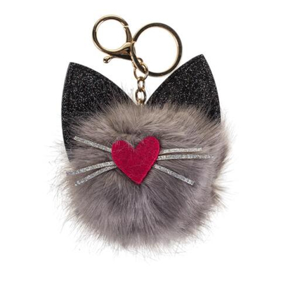 Игрушка мягкая брелок "Киса с носиком", 10 см, 6 микс