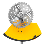 Триммер бензиновый DT-52E, 52 см3, неразъемная штанга, электростартер, состоит из 2 частей Denzel