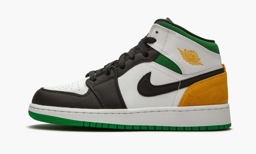 Air Jordan 1 Mid SE GS "Laser Orange / Lucky Green"
