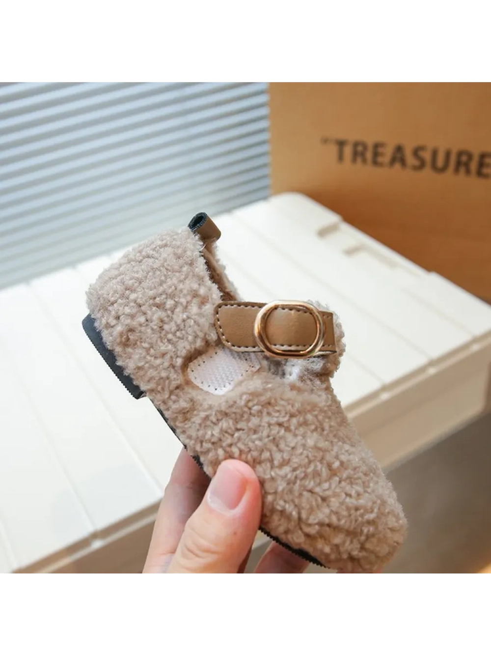 Балетки из искусственного меха