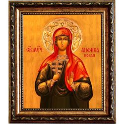 Анфиса (Анфуса) Новая мученица. Икона на холсте.